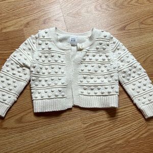 Polka Dot Cardigan Cream